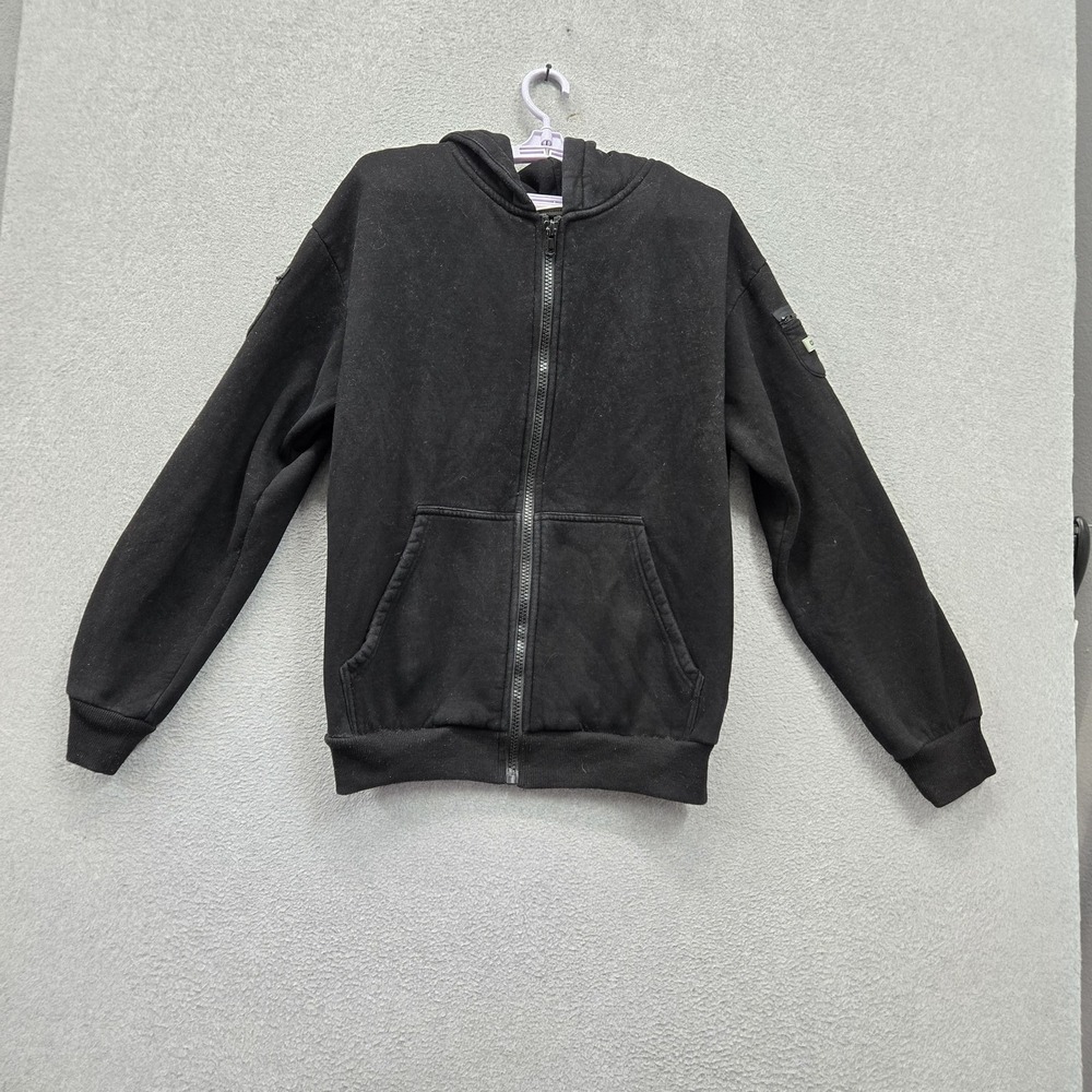Comfrt GOOD DAYS AHEAD Men Hoodie M Black Activewear Jacket Zipper Logo Hooded